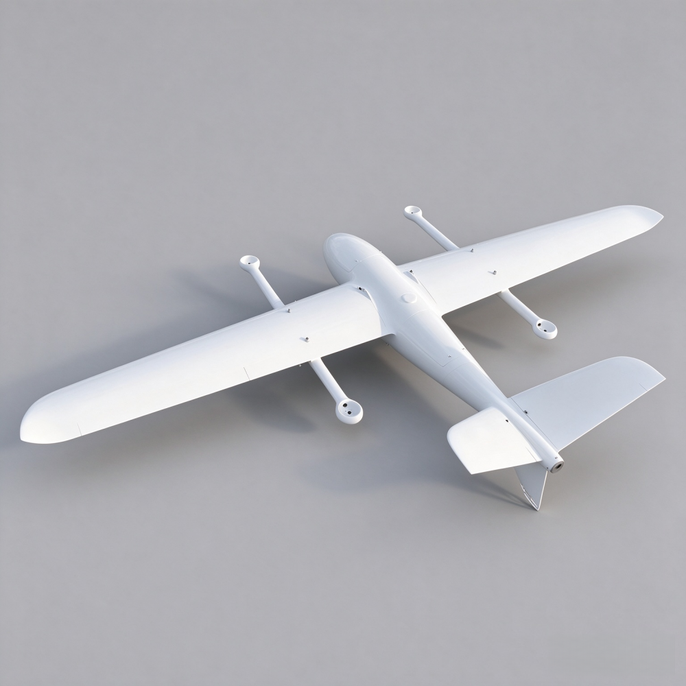 2.5m Wingspan VTOL Carbon Fiber Composite Drone Airframe YF14E