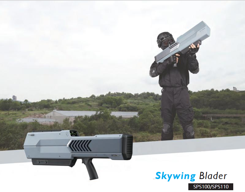 SPS110 Portable jammer gun for commercial drones and FPVs.