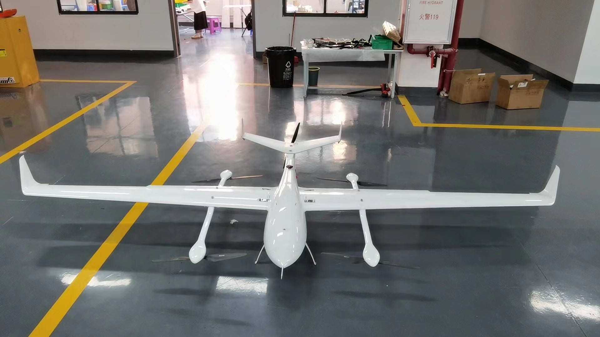 Long endurance&long range vtol fixed wing drone YF28E